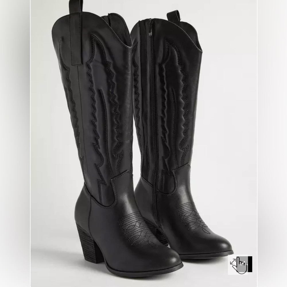 TORRID HEELED WESTERN KNEE BOOTS (WW)